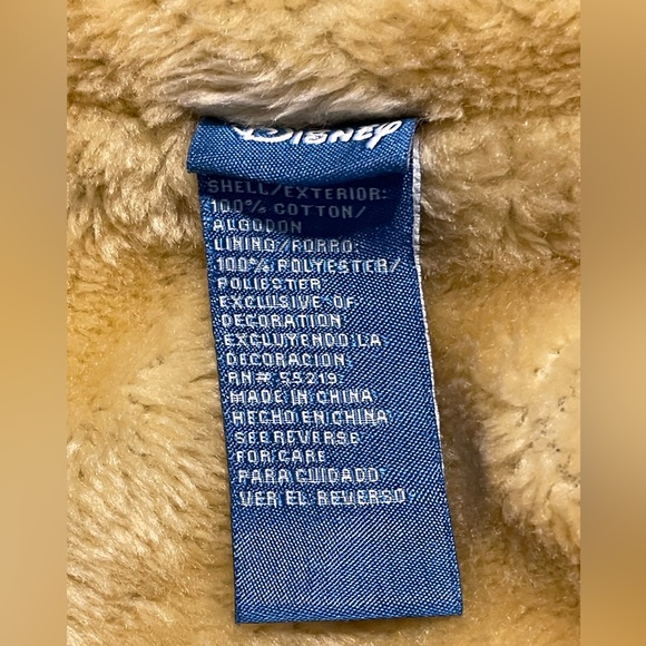 Y2K Disney Tinkerbell Feisty Fairy Sherpa Lined Jean Biker Jacket Women XL - Picture 5 of 6